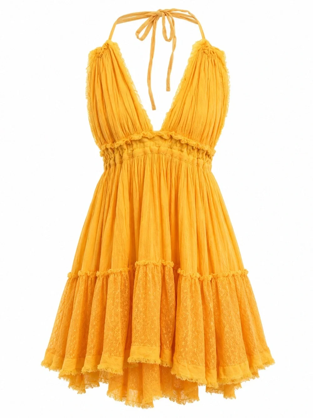 Free People Mustard Yellow 100 degree dress, M, sku 71 - Picture 5 of 8